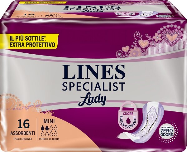 Lines Specialist Mini Lady 16 Assorbenti Incontinenza-2