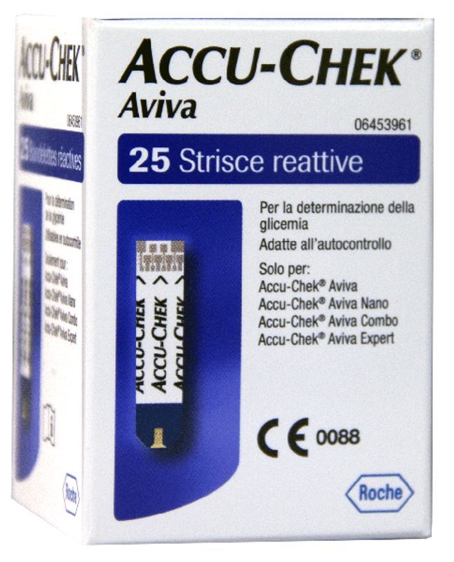 25 strisce reattive per Accu Chek Aviva-1