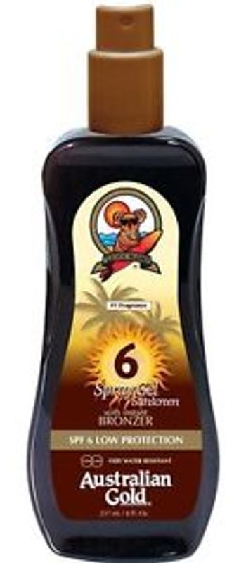 Australian Gold Protezione solare SPF6 Spray Gel con effetto bronze 237ml-1