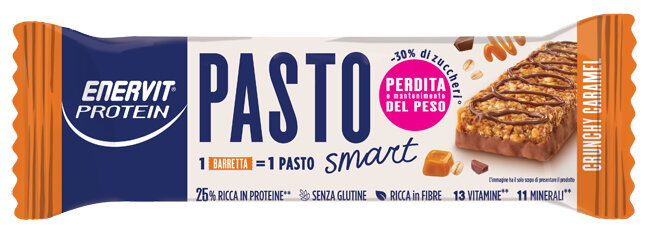 Enervit Protein Pasto Sostitutivo Crunchy Caramel 55g-1