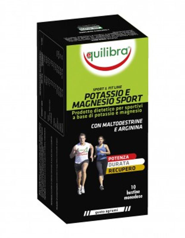 Equilibra Potassio e Magnesio sport 10 bustine monodose gusto agrumi-1