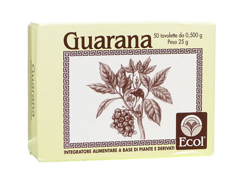 Ecol Guarana mantiene fisiologico tono dell'organismo 50 Tavolette-1