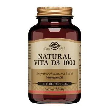 Natural Vita D3 Solgar 100 Perle: Integratore Vitamina D3-2