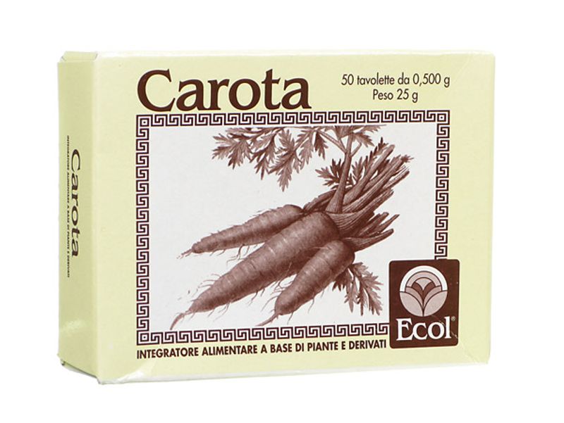 Ecol Carota bellezza della pelle 50 Tavolette-1