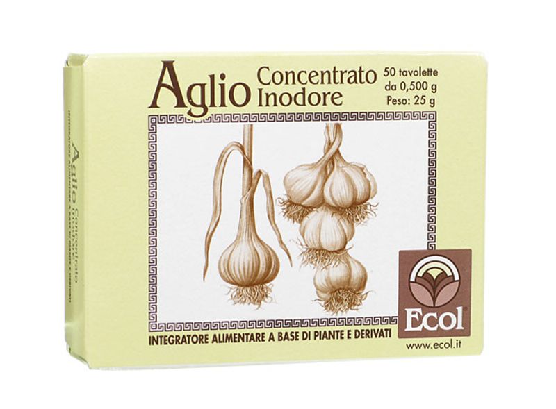 Ecol Aglio Conc. Inodore per il benessere dell'organismo 50 Tavolette-1