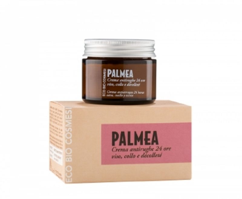 Palmea Crema antirughe viso e collo 24 ore biologica 50ml-1