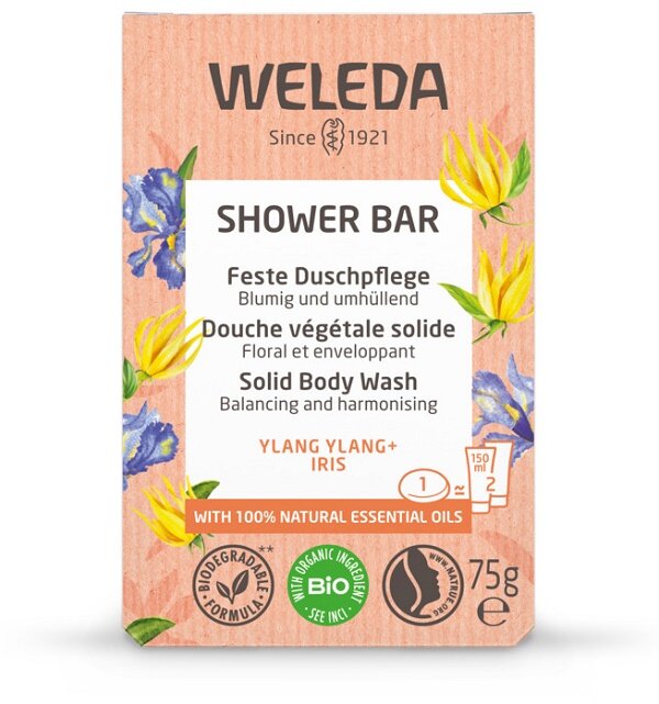 Weleda Shower Bar Ylang Ylang + Iris bagnodoccia solido 75g-2