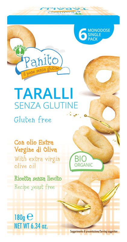 Probios Panito Taralli senza glutine 6 monodose 180g-1