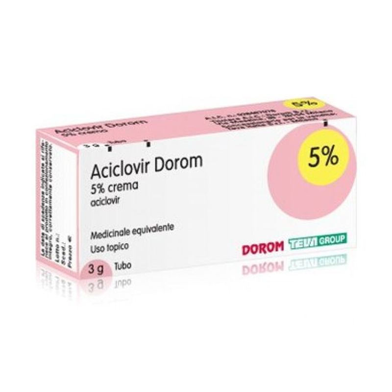 Aciclovir Dorom  5% crema 3g tubo-1