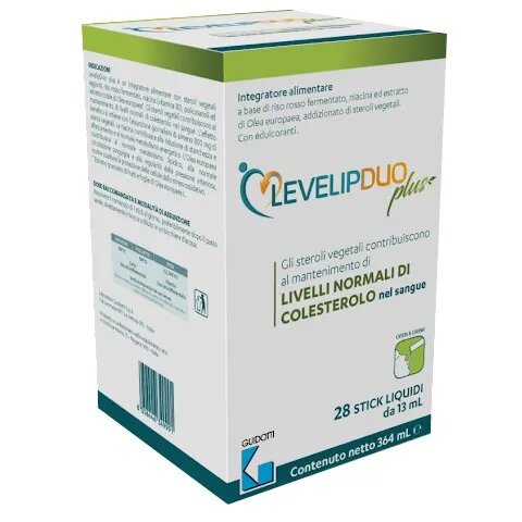 Levelip Duo Plus per il mantenimento dei livelli di colesterolo 28 stick liquidi-2
