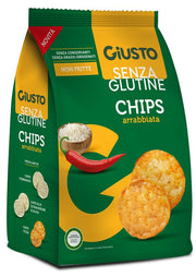 Giusto Senza Glutine Chips Arrabbiata 40g-1