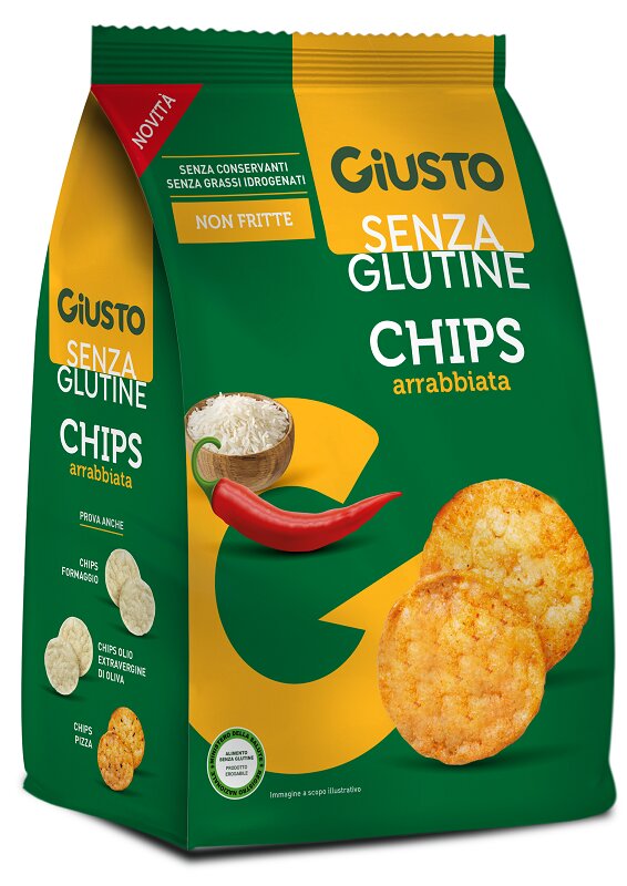 Giusto Senza Glutine Chips Arrabbiata 40g-1