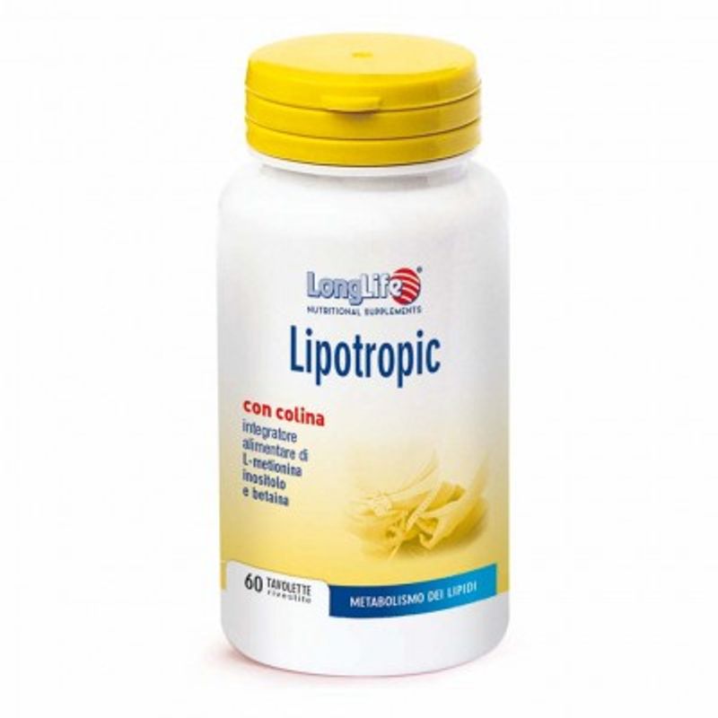 Longlife Lipotropic integratore alimentare utile per il metabolismo dei lipidi 60 tavolette-1