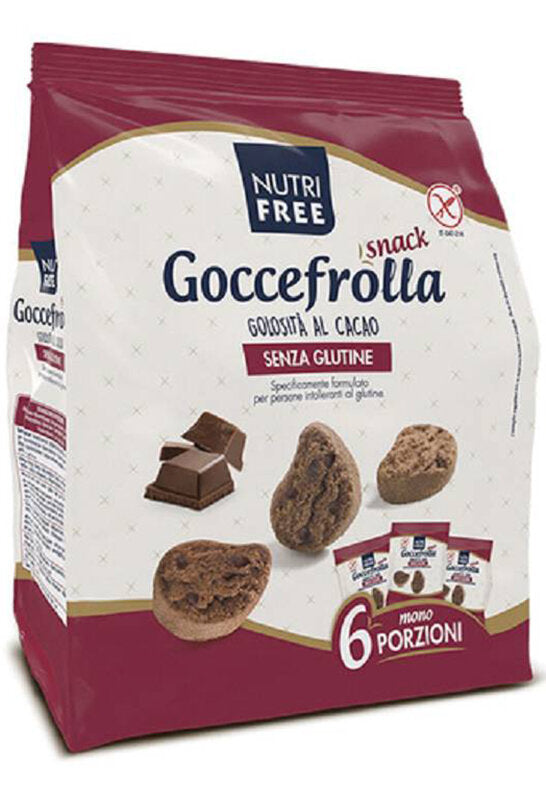 Nutrifree Goccefrolla Snack Golosità Al Cacao Senza Lattosio 6x40g-1