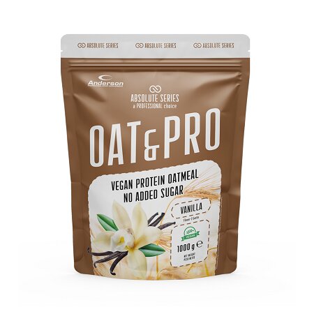 Absolute Oat&Pro Natural Farina D'Avena Proteica E Vegana Gusto Vaniglia 1kg-1
