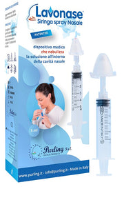 Lavonase siringa spray nasale 5 ml luer-lock con cappuccio+ugello nasale con raccordo luer-lock+perforatore con valvolanon ritorno con tappo-1