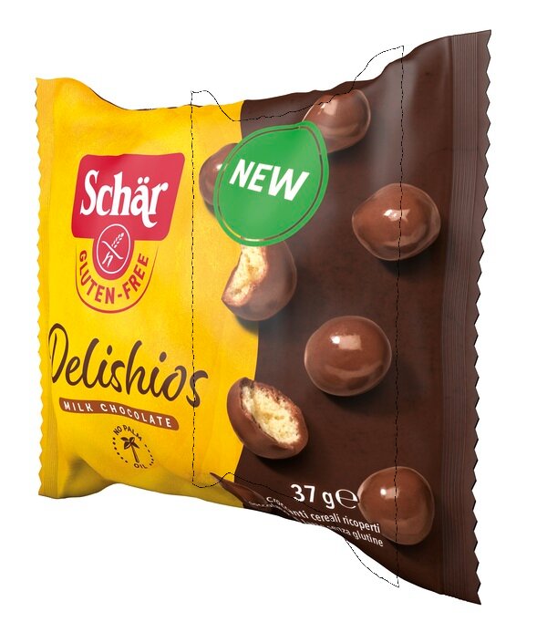 Schar Delishios cereali al cioccolato al latte senza glutine 37g-2