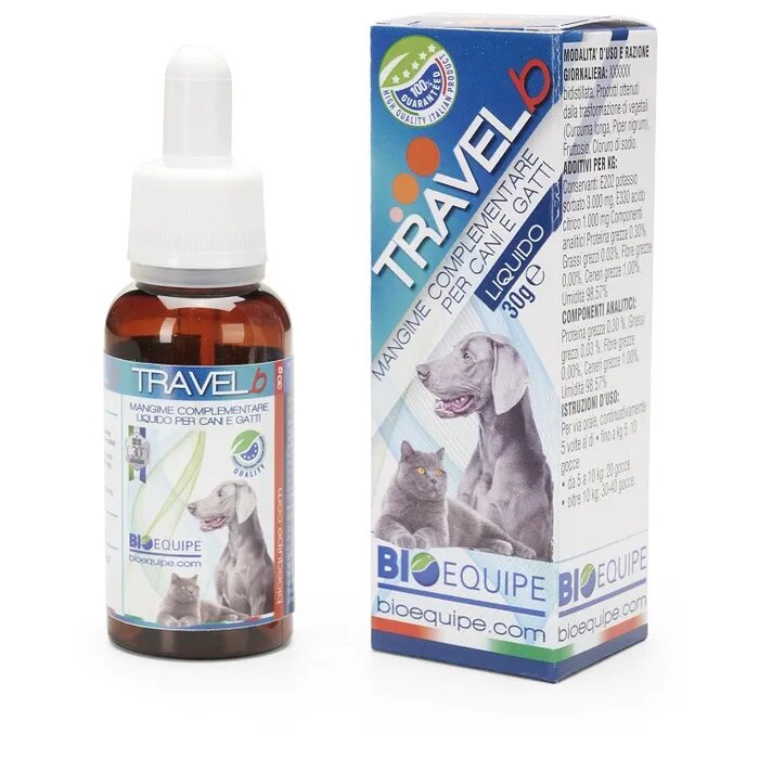 Travel B Mangime Complementare Liquido Per Cani e Gatti 30ml-1