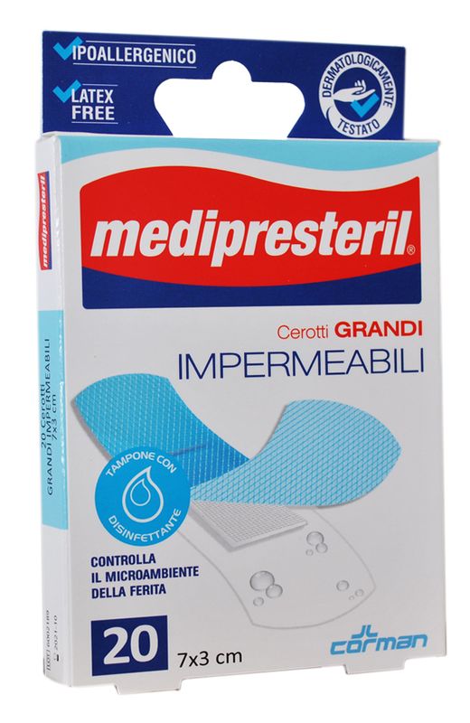 MediPresteril 20 cerotti grandi impermeabili 7x3cm-1