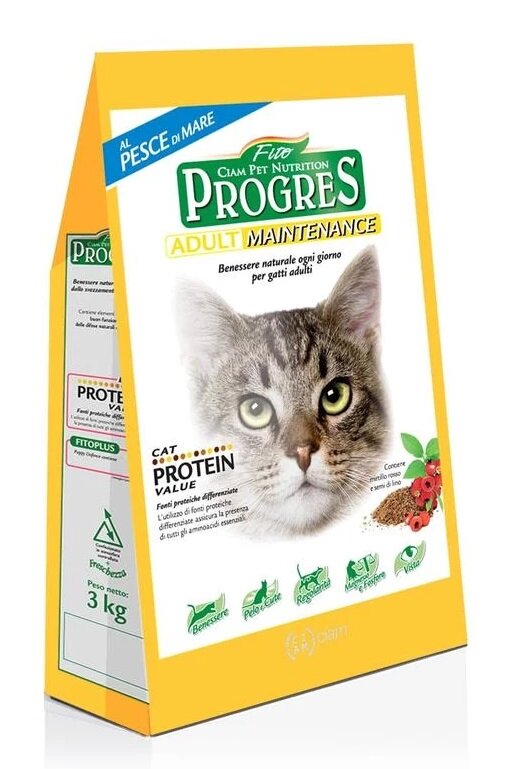 Fito Progress Adult Sensitive Pesce Di Mare Cibo Secco Gatti Sacco 400g-1