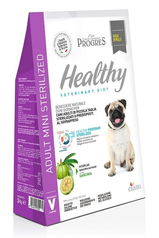 Fito Progress Adult Healthy Mini Sterilized Pollo Cibo Secco Cani Sacco 1kg-1