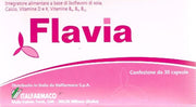 Flavia Integratore di Isoflavoni di Soia, Calcio, Vitamina D e K, Vitamine B6, B9, B12 benessere in-1
