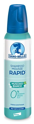 Shampoo Mousse Rapid Sano E Bello Muschio Bianco 300ml-1