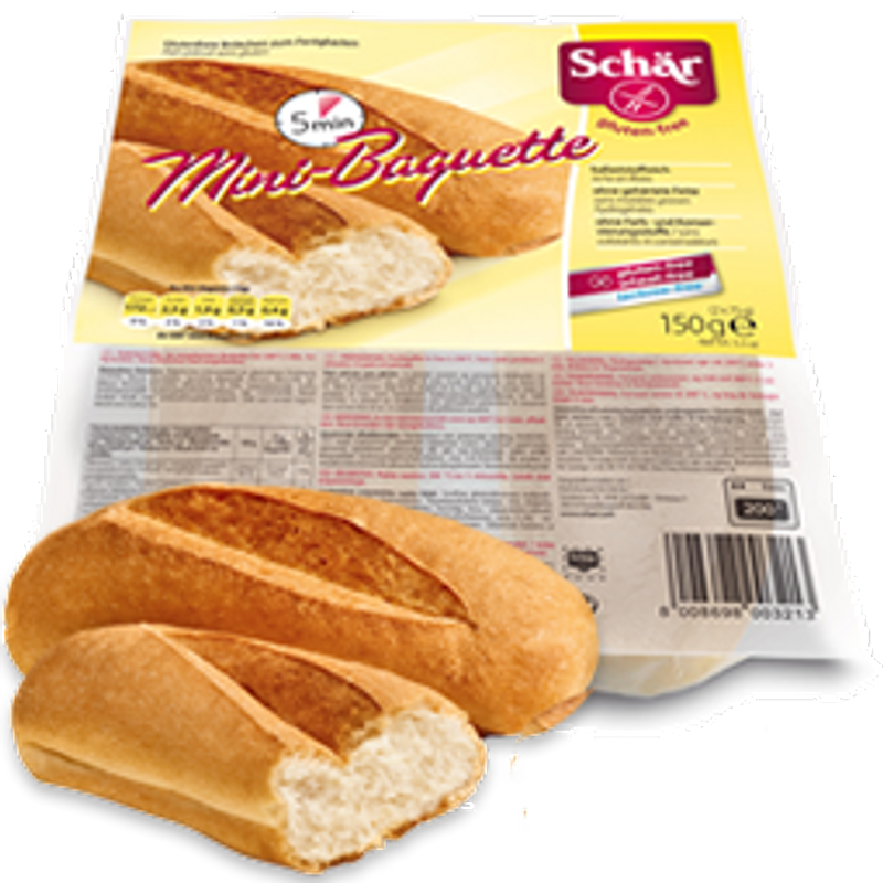 Schar Mini Baguette - Duo pane precotto senza glutine 2x75g-0