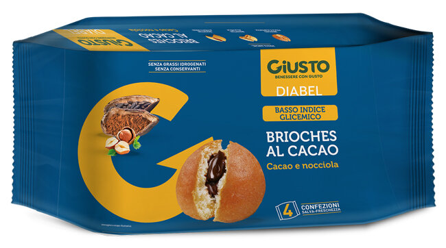 Giusto Diabel Brioche Cacao 4 Pezzi Da 45g-1