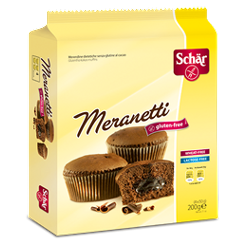 Schar Meranetti muffin ripieno di crema al cacao senza glutine 4x50g-0