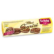 Schar Mini Sorrisi biscotti al cacao con crema al latte senza glutine 100g-0
