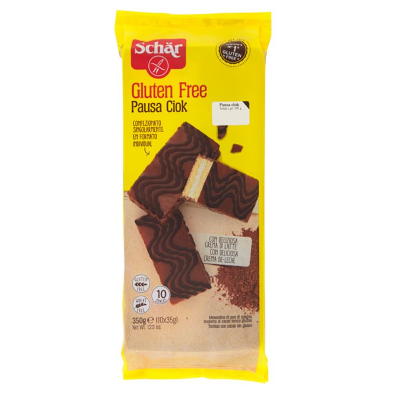 Schar Pausa Ciok merndina ricoperta al cacao senza glutine 10x35g-1