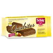Schar Quadritos wafer al caco ricoperti di cioccolato fondente senza glutine 2x20g-0