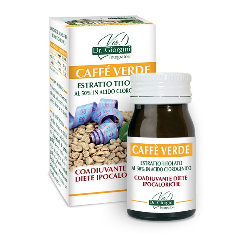 Dr. Giorgini Caffè verde estratto titolato stimoal il metabolismo 60 pastiglie-1
