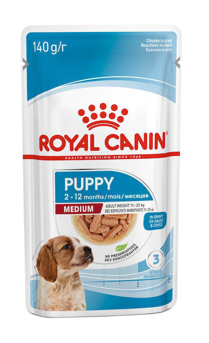 Royal Canin Puppy Medium Bocconcini In Salsa Per Cani 140g-1