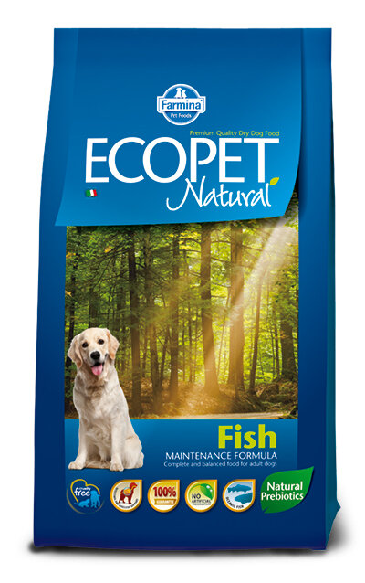 Ecopet Natural Fish Medium Cibo Secco Per Cani Adulti Sacco 12Kg-2