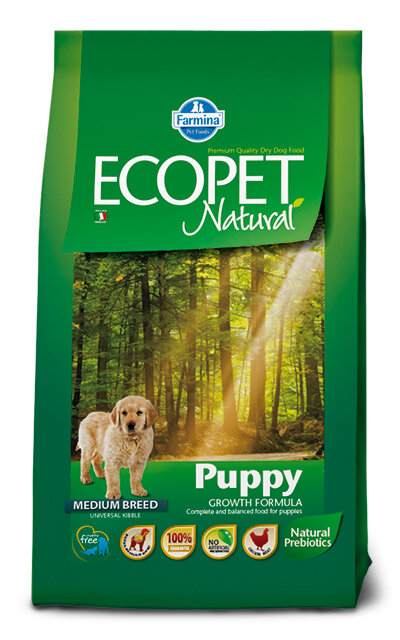 Ecopet Natural PuppyMedium Cibo Secco Per Cani 2,5kg-1