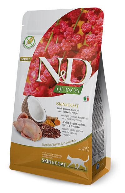 N&D CAT QUINOA SK&CO QUAIL 5KG-1