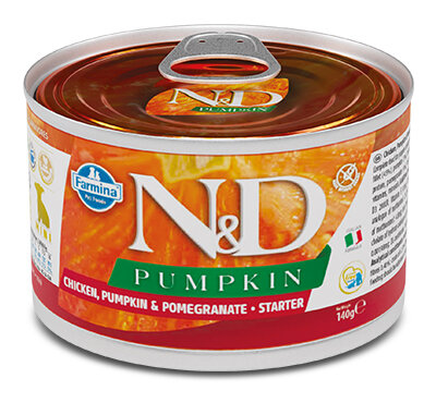 Farmina Natural & Delicious Pumpkin Starter Mini Con Pollo Zucca E Melograno Per Cani Cuccioli 140g-1