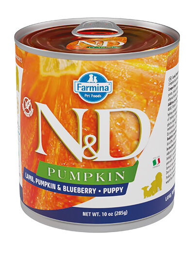 Farmina Natural & Delicious Pumpkin Puppy Con Agnello Zucca E Mirtillo Per Cani Cuccioli 285g-1