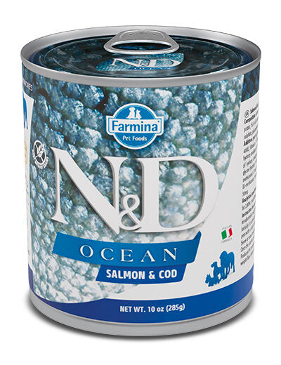 Farmina Natural & Delicious Ocean Con Salmone E Merluzzo Per Cani Adulti 285g-1