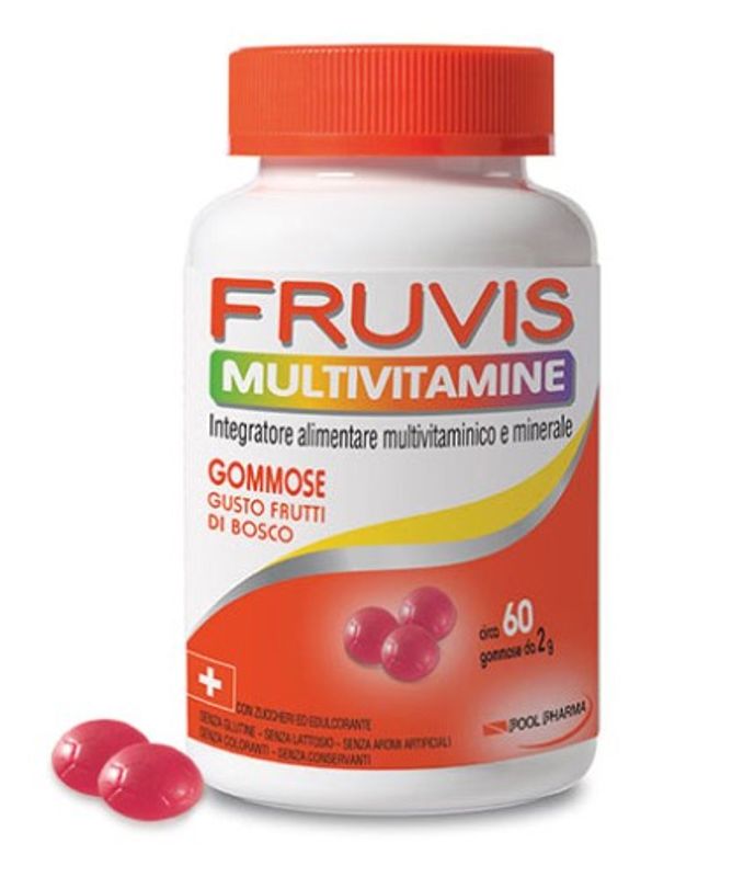 Fruvis Gelly gommose multivitamine 4 gusti 60 caramelle gommose-1