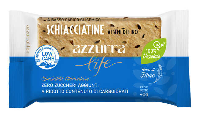 Azzurra Life Schiacciatine Ai Semi Di Lino 40g-1