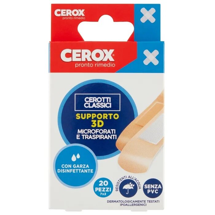 Cerox Supporto 3D Cerotti Classici 20 Pezzi 7x2cm-2