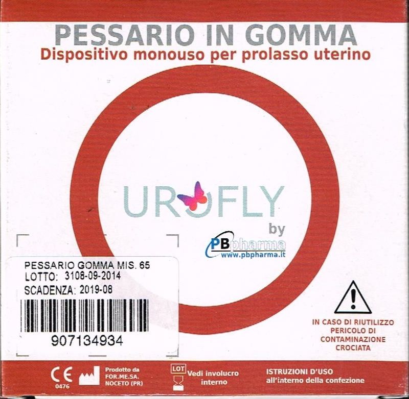Pessario in gomma Dispositivo monouso per prolasso uterino formato 65 mm-1