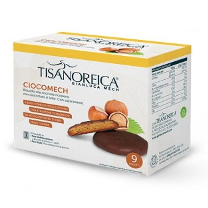 Tisanoreica 2 CiocoMech Biscotto con succo di Goji e Albicocca ricoperto con Cioccolato fondente in -1