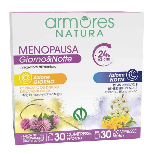 Armores Natura Menopausa Giorno&Notte 30+30 Compresse-2