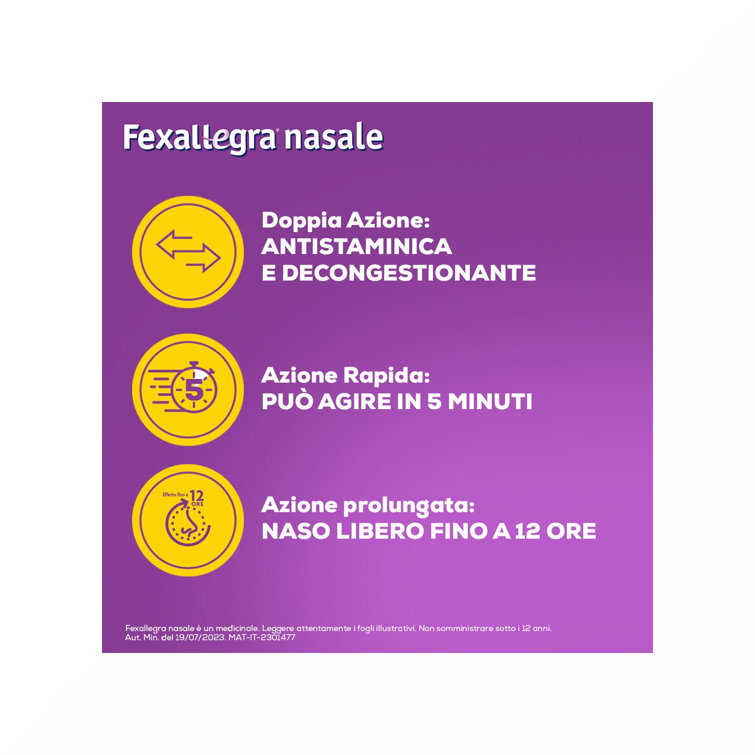 Fexallegra Nasale Antistaminico Decongestionante per Sintomi Allergia 10ml-3