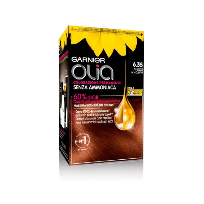 Garnier Olia Colorazione Capelli 6.35 Castano Chiaro Cioccolato-1
