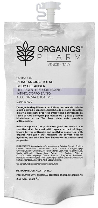 Organics Pharm Rebalancing Total Body Cleanser Detergente Riequilibrante 75ml-1